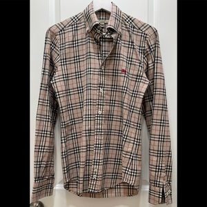 Burberry Authentic Classic Plaid Button Down Top